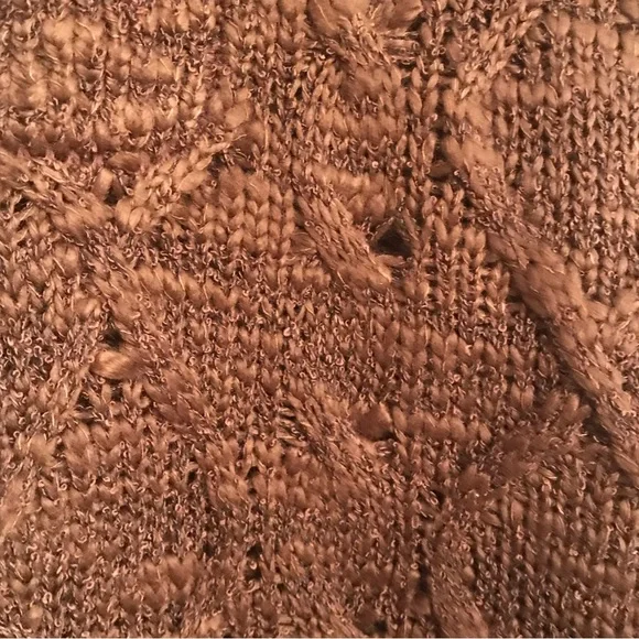 KIAN D MENS BROWN KNIT THREE BUTTON PULLOVER SWEATER - Picture 7 of 8